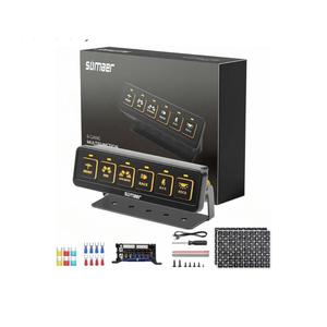 Gang Wireless Switch Panel-Remote Control for 12V/24V Vehicles, Offroad Light Switch Panel for Truck/UTV/ATV/Boat, Dual Power, 4 Lighting Modes, Waterproof & Easy InstallWarranty