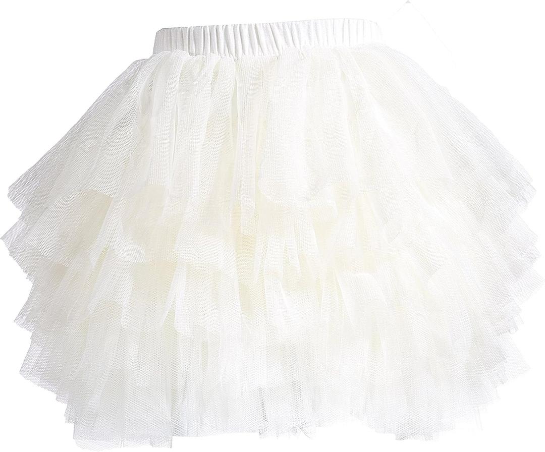 Baby Girls' Tutu Skirt Toddler 6 Layered Tulle Tutus 3-4T