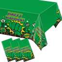 3 Pcs Green Hero Birthday Party Supplies Super Theme Birthday Tablecloths Cartoon Green Hero Table Covers for Kid City Cityscape Theme Bday Baby Shower Table Party Decoration 54 x 108 Inch