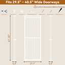 51"-87" Extra Tall Cat Gate for Doorways, Fits 29.2"-40.2" Wide