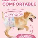 Dono Dog Diapers Female Large Breed-48PCS, Disposable Female Dog Period Diapers for Heart with Wetness Indicator, Super Absorbent Doggie Puppy Diapers Female for Small Medium Large Dogs