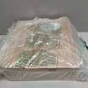 VOOWO Broom with Dustpan Combo Set, 46" Stainless Steel Broom and Dustpan Set for Home, Heavy Duty Dust Pan with Long Handle, Broom for Sweeping Indoor and Outdoor, Kitchen Broom and Dust Pan (Khaki)