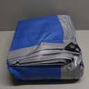 RAINDEWAY Tarps - 20x30 Feet, 5.5 Mil Thick, Multipurpose Waterproof Poly Tarp Cover with Metal Grommets and Reinforced Edges, Silver/Blue Large Tarp