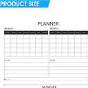 Wall Calendar Large Wet & Dry Erase Laminated Two Month Wall Planner, Size 36" x 24" (Tube shipping)