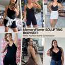 Tank Bodysuit for Women Tummy Tucker Shapewear Butt Lifter Body Shaper Compression Bodysuit (Small, Black)