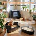 Large Enclosed Corner Cat Litter Box with Lid