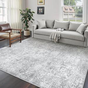 6x9 Area Rug Vintage Gray Distressed