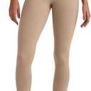 G4Free BareFeel High Waisted Seamless Lounge Leggings Soft Workout Yoga Pants for Women with Pockets (Toffee,S,27'')
