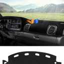 Autorder Dashboard Cover Mat for Dodge Ram 1500 2500 3500 1998-2001 Accessories Dash Cover Flannel Dash Mat Sunshade Glare UV Rays Protector