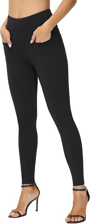 THE GYM PEOPLE Tummy Control Workout Leggings with Pockets High Waist Athletic Yoga Pants for Women Running, Fitness, Size: Small