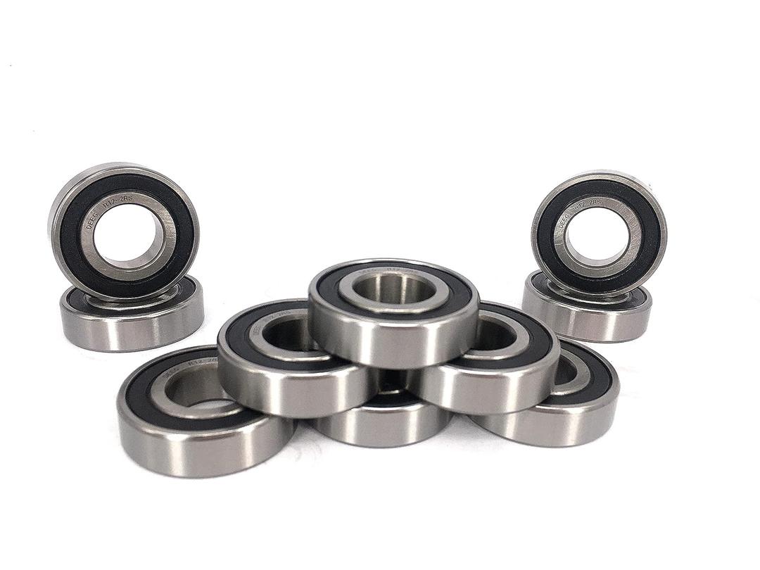 DEEG 10PCS R12 2rs baeing3/4 x1-5/8x7/16 Double Rubber Sealed Ball Bearing