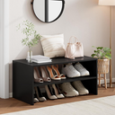 2-Tier Stackable Shoe Rack, Holds 6-9 Pairs, 24.6 Inch, Matte Black
Wooden 2-Shelf Shoe Organizer, Freestanding Shoe Storage Stand with Upgraded Stability, Fits Closet, Entryway, Office, Dorm