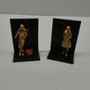 Book Ends Holders - Home Books Shelves, Resin Lovers Couple Statue Bookends Stopper, Non-Skid Bookend | Vintage Resin Lovers Statue Bookends Books Holder for Study Room Home Desk Decoration