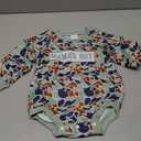 Newborn Baby Boy Girl Camouflage Embroidery Romper Infant Long Sleeve Bodysuit Coming Home Outfit, 12-18M