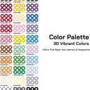 PixieCraft 30,000ct 2.6mm Fuse Beads Kit, 30 Colors PixieBeads 40 pcs Set with Storage Box, Pegboards, Tweezers, Trays, Bead Pen, Mats, Pixel Art Craft Kits for Adults, Teens (with Tools), 120,000 pcs, 120 Colors, 1000ct/Color