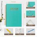 7" x 10" Undated Hourly Planner journal, Daily Planner, Notebook With Hourly Schedule, Weekly and Monthly Planner Spiral Bound,Weekly To Do List Notebook with Goal & Habit Tracker Organizer