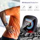 10-Pack Tempered Glass Screen Protector with Hard PC Case Compatible with Fitbit Versa 4/Sense 2, All-Around Protective Screen Full Cover Bumper Compatible for Fitbit Sense 2/Versa 4 Smart Watch