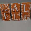 Hello Fall Porch Sign Autumn Leaves Wooden Welcome Sign Vertical Fall Hanging Signs For Standing Front Porch Decor Rustic Wall Decor Home Farmhouse Yard Door Fall Decorations 47.2"H