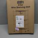 Sakugi Storage Shelves - 3 Tier Shelf Organizer, Sturdy Metal Garage Shelving with Adjustable Leveling Feet, Space-Saving Shelves Organizer for Pantry, Laundry, Kitchen (18" x 12" x 30", Black)