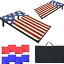 Cornhole Board Set, 3'x2' Cornhole Set, Corn Hole Boards Set, Lightweight Corn Hole Set Includes 2 Cornhole Boards, 8 Cornhole Bean Bags & Carry Case for Outdoor Games