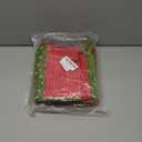 Whaline 4 Pack 18 Inch Christmas Stocking Red Green Felt Hanging Stocking Big White Snowflake Xmas Stocking Decor Treat Bag Candy Pouch Holder Favor for Fireplace Gift Present Xmas Tree Decor