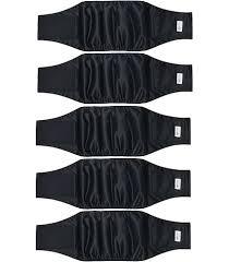 Tuiskusa Male Dog Diapers, High Absorbing Dog Belly Bands for Male Dogs, Washable Reusable Dog Male Wraps(5 Pack)