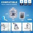 Shower Filter, Improves Skin and Hair Texture, Softens Hard Water, 15 Layers Filter to Reduce Chemicals, Removes Chlorine and Harmful Substances