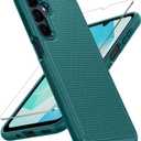 FNTCASE for Galaxy A17/A16 5G Phone Case - Samsung A17 Military Grade Drop Protection, 14ft Drop Tested, Screen Protector Included, Anti-Slip Matte Textured, TPU+PC Dual Layer Shockproof Cover (Green)