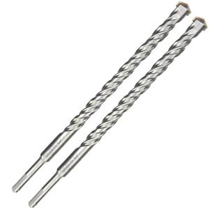 2-Pack SDS Plus Masonry Drill Bits 3/4 Inch x 12 Inch Long Rotary Hammer Drill Bits Carbide Tipped for Concrete Brick Cement Stone Block.