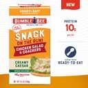 Bumble Bee Snack On The Run Creamy Caesar Chicken Salad with Crackers Kit - Ready to Eat Protein Snack Pack - 10g Protein per Box (EXP 09/30/26)
