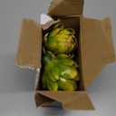 Timgle 4 Pcs Green Artificial Artichokes Fake Vegetables and Fruits for Summer Kitchen Wedding Bowl and Vase Decorations (Large)