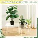 1 Pcs 18 Inch Extra Large Acrylic Risers Display Stands Rectangular Plant 4-leg Acrylic Stand, 6mm Thick Clear Shelf Riser Display Stands for Decor Collectibles Figures and Item Photography