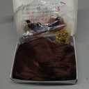 70s 80s Costume Wigs for Men with Mustache Glasses and Chain Short Brown Shaggy Disco Wig for Singer Rocker Hippie Retro Cosplay Halloween Party