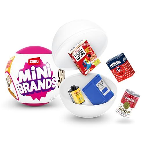 Mini Brands Retro Single Capsule with 60+ Mystery Mini's to Collect, Real Licenses, Rare Collectibles, Blind Pack, Ages 3+