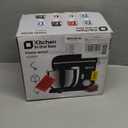 Kitchen in the box Stand Mixer,3.2Qt Mini Electric Food Mixer,6 Speeds Portable Lightweight Kitchen Mixer for Daily Use with Egg Whisk,Dough Hook,Flat Beater (White)