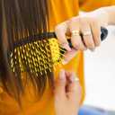 FHI Heat UNbrush Detangling Brush for Pain-Free Brushing on All Wet or Dry Hair Types Durable DuoFlex Anti-Static Bristles, Lightweight Handle, Vented Hair Brush