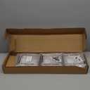 Floating Shelves - 24 Inch Wall Mounted Set of 3, Rustic Wood Storage Shelves for Living Room (Grey)