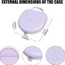 Headphones Case for JLab JBuds Lux ANC Wireless Headphones - Travel Storage Headphones Case (Mauve Purple)