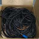 FLYPROFiber- Outdoor Fiber Optic Cable, OS2 Armored LC to LC Uniboot 100m/328ft, Duplex Single Mode Fiber Cable, Direct Burial, 9/125um with Pulling Eye Kit, OD-5mm, Industrial TPU