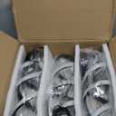 Modern Led Pendant Light Fixture, 15W Chrome Spiral Led Chandelier Hanging Lamp, 4500K Daylight White Pendant Lamp, Adjustable Height Pendant Light for Kitchen Dining Room Bedroom Kitchen Island Cafe (3 Pack, Black)