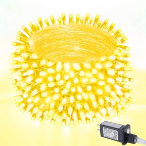 400LED 120FT Warm White LED Christmas Tree String Lights Outdoor Waterproof Twinkle Lights for Bedroom with 8 Modes Memory Function & Timer Plug in Xmas for House Holiday Indoor Decorations