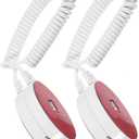Yardwe 2pcs Universal Remote Control Leash with Self-Adhesive Wall Hooks, Adjustable Remote Tether, Magnetic Holder for TV Remotes