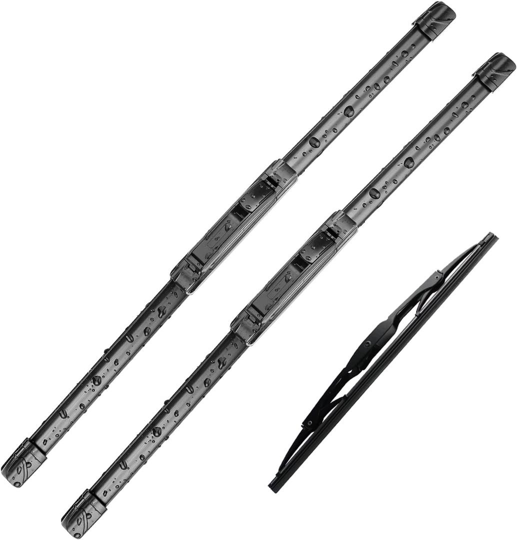 3Pcs Windshield Wipers for1999-2003 Lexus RX300 1999-2004 Honda Odyssey 2001-2006 Acura MDX, Original Equipment Automotive Replacement Windshield Wiper Blades- 24"/21"/16" (Set of 3) U/J HOOK