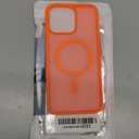 SUPFINE Magnetic for iPhone 15 Pro Max Case (Compatible with MagSafe) (Military Grade Drop Protection) Slim Translucent Matte Shockproof with Anti-Fingerprint Phone Case,Orange