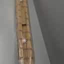 LUCKUP Cordless Bamboo Roman Blinds Shades for Indoor Windows-Blackout Room Darkening Roman Blinds with 6" Valance Cover Enhanced Privacy, 38" W x 64" H