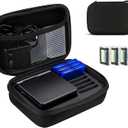 Carrying Case for Gameboy Advance SP,Game Case Holder for GBA SP Accessories,Durable Portable Storage Bag for GBA SP Accommodates 1 Charger,7 Game Cartridge Slots and 3 Cartridge Cases Simultaneously
