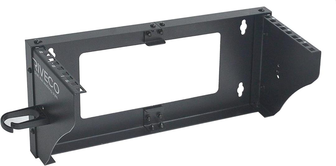 RIVECO 3U Wall Mount Rack for Network Reinforced Heavy Load 66LBS Small Server Racks Vertical & Horizontal Mounting for 19 inches IT & Studio Equipment.