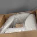 COLAMY Upholstered Dining Chairs Set of 6, Modern Fabric Dining Room Kitchen Side Chair with Padded Seat and Wood Legs for Restaurant/Cafe, Beige