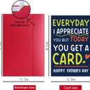 2 x Funny Father's Day Card for Dad, Humorous Father’s Day Card Gift for Father from Son Daughter, Happy Fathers Day Cards for Father, Stepdad, Husband or Grandpa