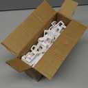 HOUSE DAY Space Saving Hanger Hooks 60 Pack, White Clothes Hanger Connector Hooks, Heavy Duty Hangers Hook Space Saver, Sturdy Hanger Connector Hook, Premium Cascading Hangers for Closet